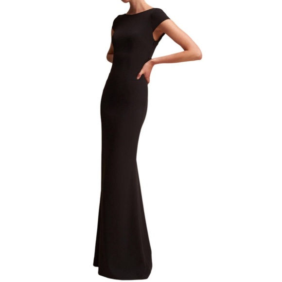 Katie May Madison Black Twist Back Gown - Sz 4 - Picture 2 of 9